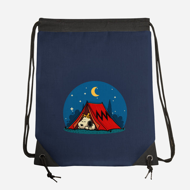 Beagle Camping-None-Drawstring-Bag-erion_designs