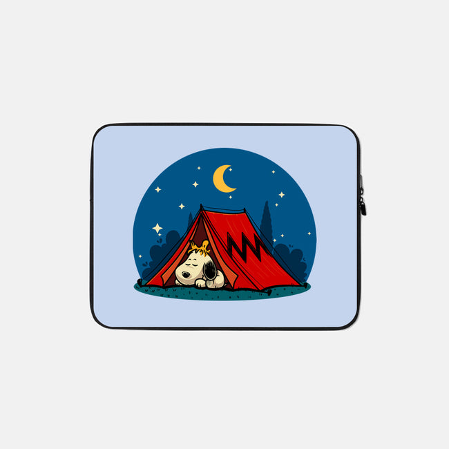 Beagle Camping-None-Zippered-Laptop Sleeve-erion_designs