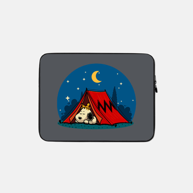 Beagle Camping-None-Zippered-Laptop Sleeve-erion_designs