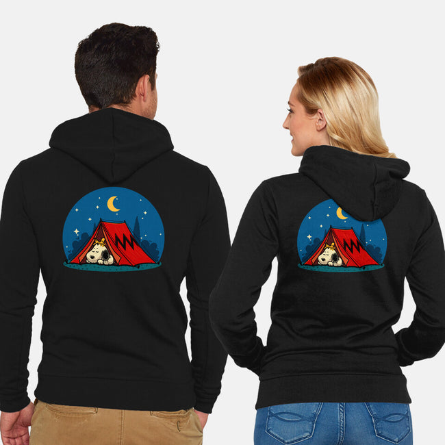 Beagle Camping-Unisex-Zip-Up-Sweatshirt-erion_designs