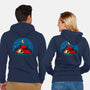 Beagle Camping-Unisex-Zip-Up-Sweatshirt-erion_designs