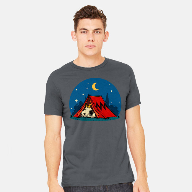 Beagle Camping-Mens-Heavyweight-Tee-erion_designs