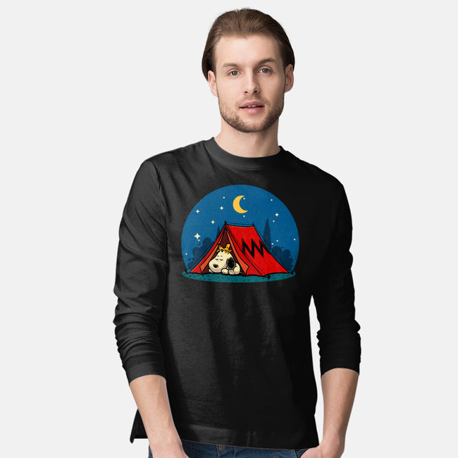 Beagle Camping-Mens-Long Sleeved-Tee-erion_designs