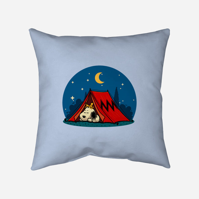 Beagle Camping-None-Non-Removable Cover w Insert-Throw Pillow-erion_designs