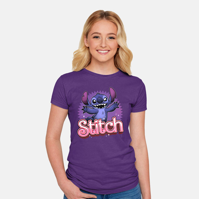 Stitch-Womens-Fitted-Tee-Astrobot Invention