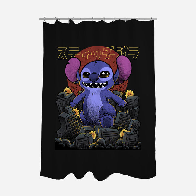 Stitchzilla-None-Polyester-Shower Curtain-Astrobot Invention