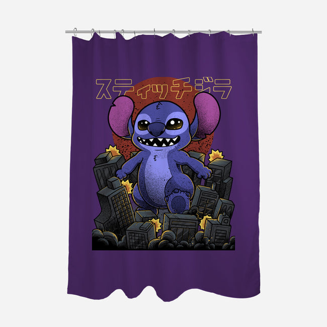 Stitchzilla-None-Polyester-Shower Curtain-Astrobot Invention