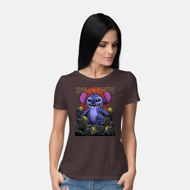 Stitchzilla-Womens-Basic-Tee-Astrobot Invention