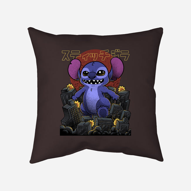 Stitchzilla-None-Non-Removable Cover w Insert-Throw Pillow-Astrobot Invention