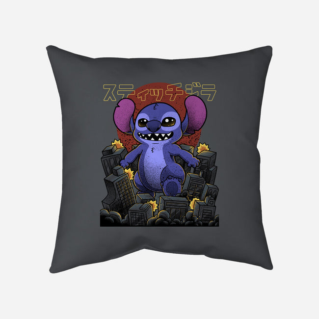 Stitchzilla-None-Removable Cover-Throw Pillow-Astrobot Invention