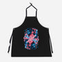 Teleportation Card-Unisex-Kitchen-Apron-glitchygorilla