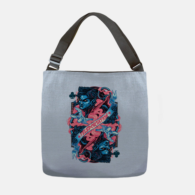 Teleportation Card-None-Adjustable Tote-Bag-glitchygorilla