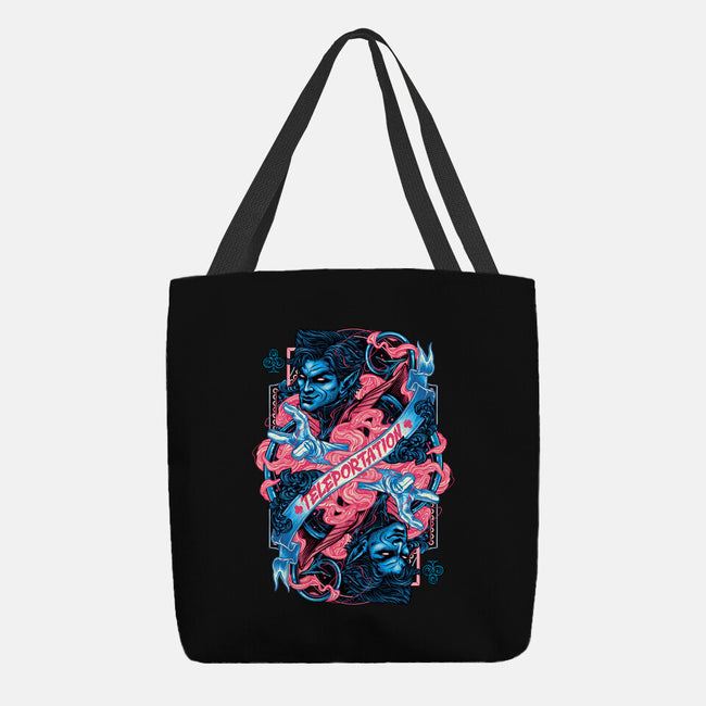 Teleportation Card-None-Basic Tote-Bag-glitchygorilla