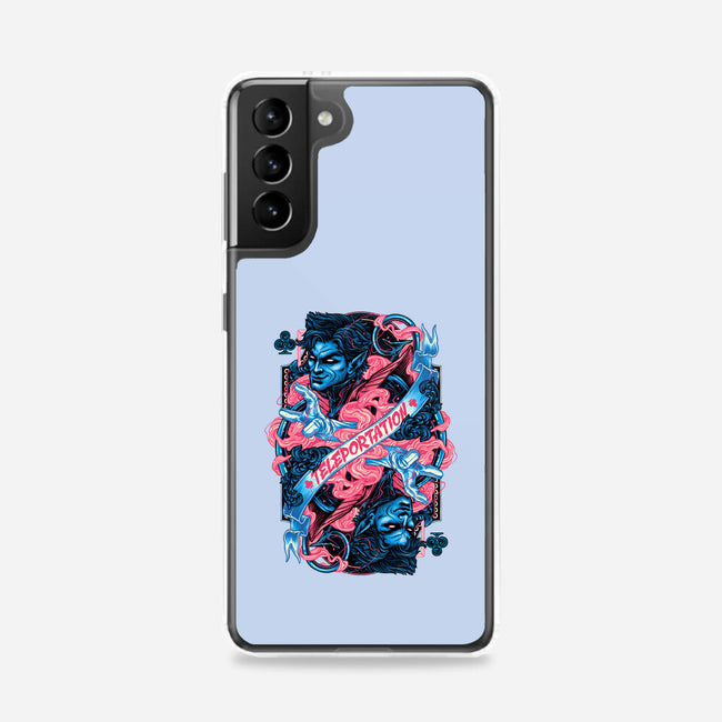 Teleportation Card-Samsung-Snap-Phone Case-glitchygorilla