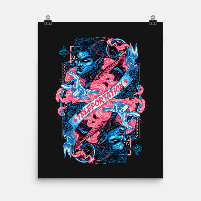 Teleportation Card-None-Matte-Poster-glitchygorilla