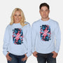 Teleportation Card-Unisex-Crew Neck-Sweatshirt-glitchygorilla