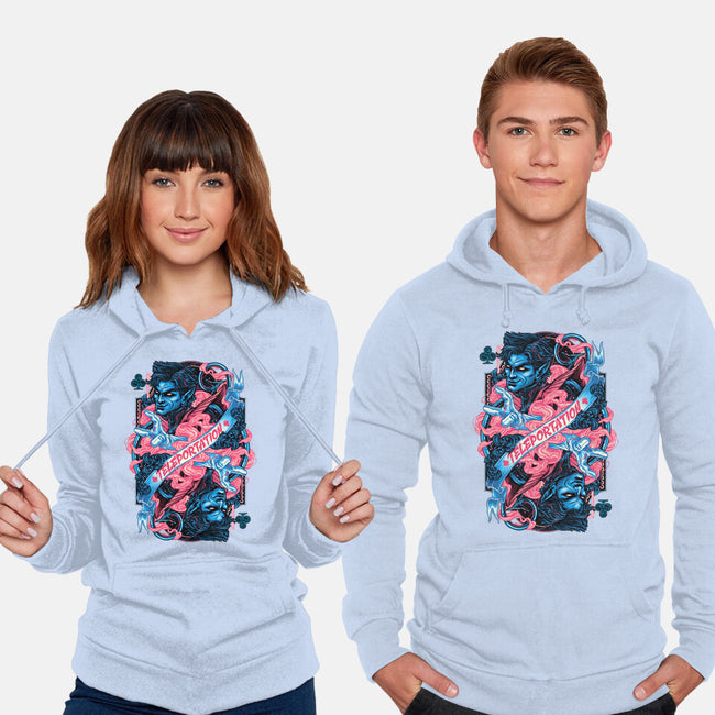 Teleportation Card-Unisex-Pullover-Sweatshirt-glitchygorilla