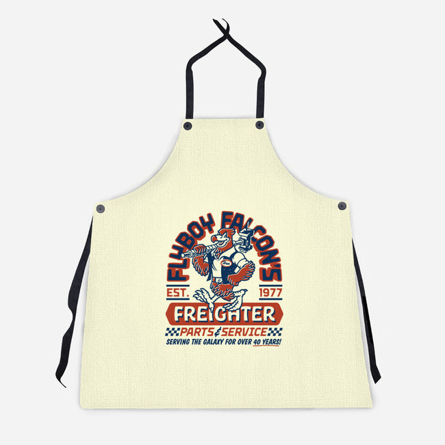 Flyboy Falcon-Unisex-Kitchen-Apron-Wheels