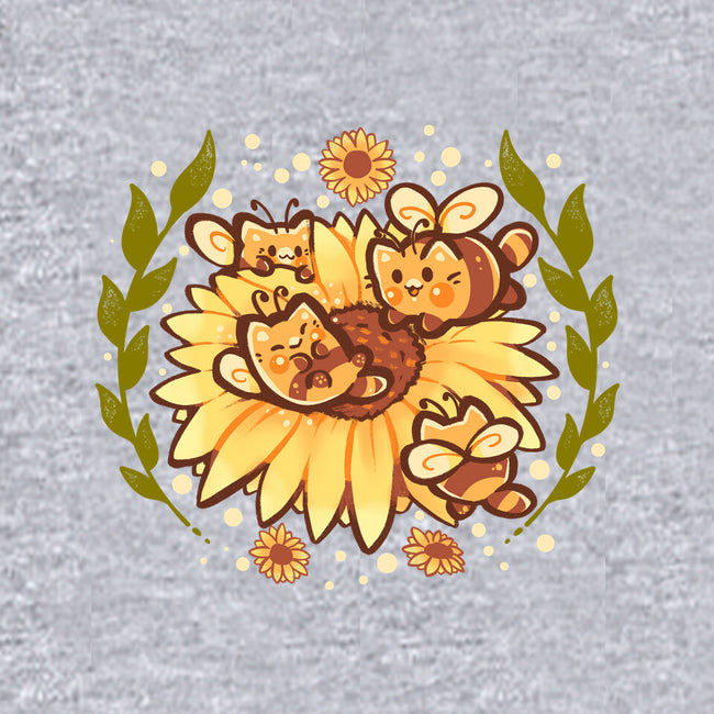 Sunflower Cat Bee-Womens-Racerback-Tank-TechraNova