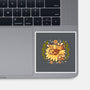 Sunflower Cat Bee-None-Glossy-Sticker-TechraNova