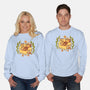 Sunflower Cat Bee-Unisex-Crew Neck-Sweatshirt-TechraNova