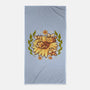 Sunflower Cat Bee-None-Beach-Towel-TechraNova