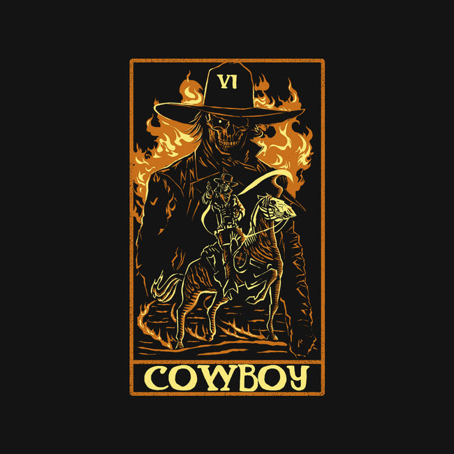 Cowboy Tarot Card-None-Removable Cover-Throw Pillow-naomori