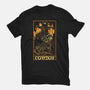 Cowboy Tarot Card-Womens-Fitted-Tee-naomori