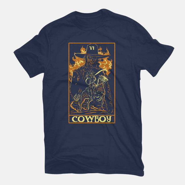 Cowboy Tarot Card-Mens-Heavyweight-Tee-naomori