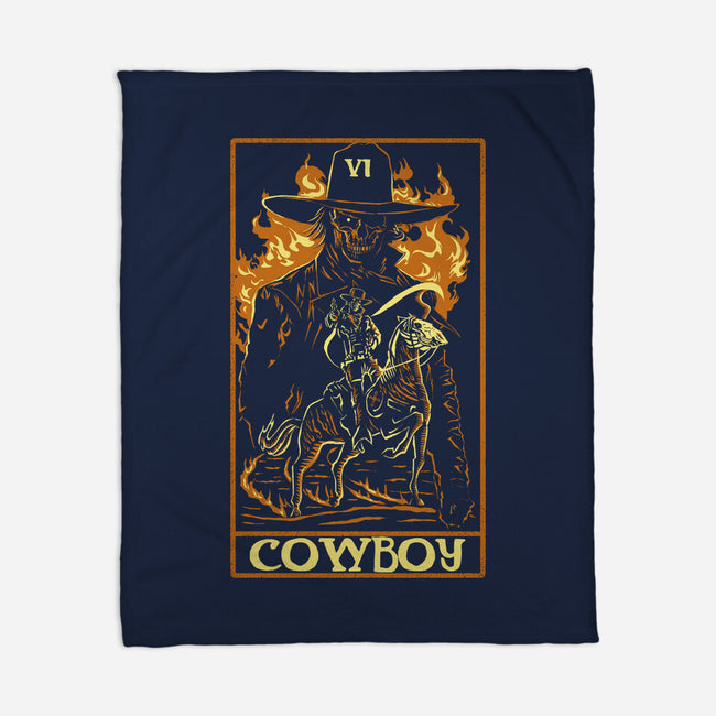 Cowboy Tarot Card-None-Fleece-Blanket-naomori