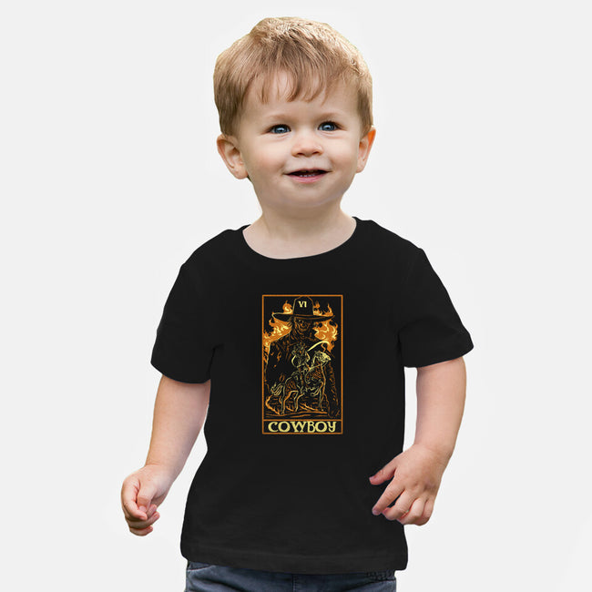 Cowboy Tarot Card-Baby-Basic-Tee-naomori