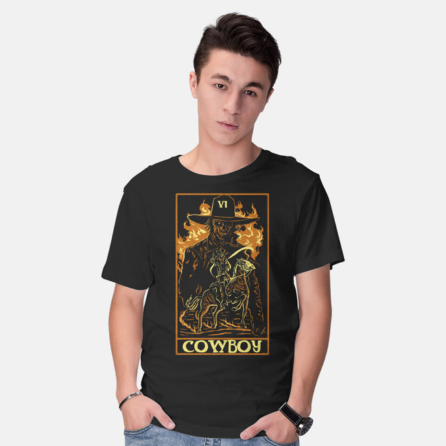 Cowboy Tarot Card-Mens-Basic-Tee-naomori