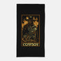 Cowboy Tarot Card-None-Beach-Towel-naomori