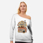 Ramen Neko House-Womens-Off Shoulder-Sweatshirt-vp021