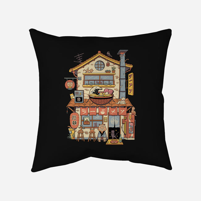 Ramen Neko House-None-Non-Removable Cover w Insert-Throw Pillow-vp021