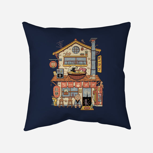 Ramen Neko House-None-Non-Removable Cover w Insert-Throw Pillow-vp021