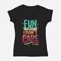 The Fun Fact-Womens-V-Neck-Tee-retrodivision