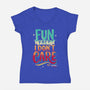 The Fun Fact-Womens-V-Neck-Tee-retrodivision