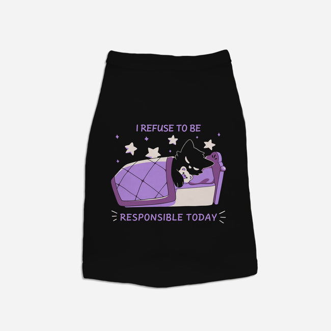 I Refuse To Be Responsible-Dog-Basic-Pet Tank-yumie