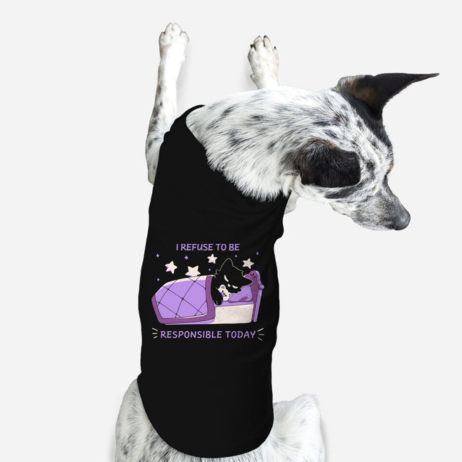 I Refuse To Be Responsible-Dog-Basic-Pet Tank-yumie