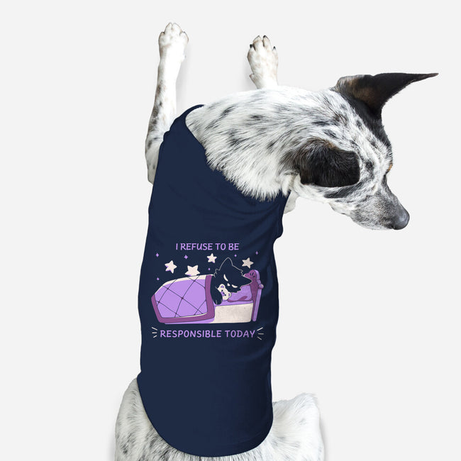 I Refuse To Be Responsible-Dog-Basic-Pet Tank-yumie