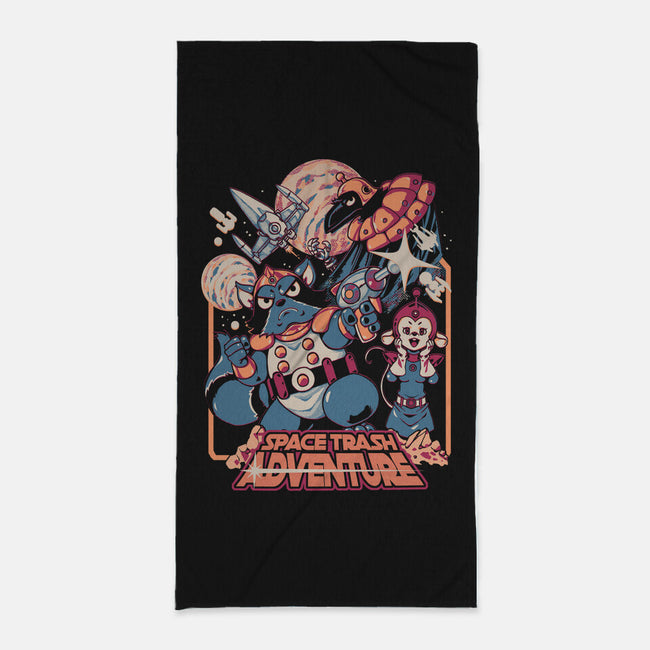 Space Trash Adventure-None-Beach-Towel-Estudio Horta