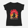 Dont Test Me-Womens-V-Neck-Tee-yumie