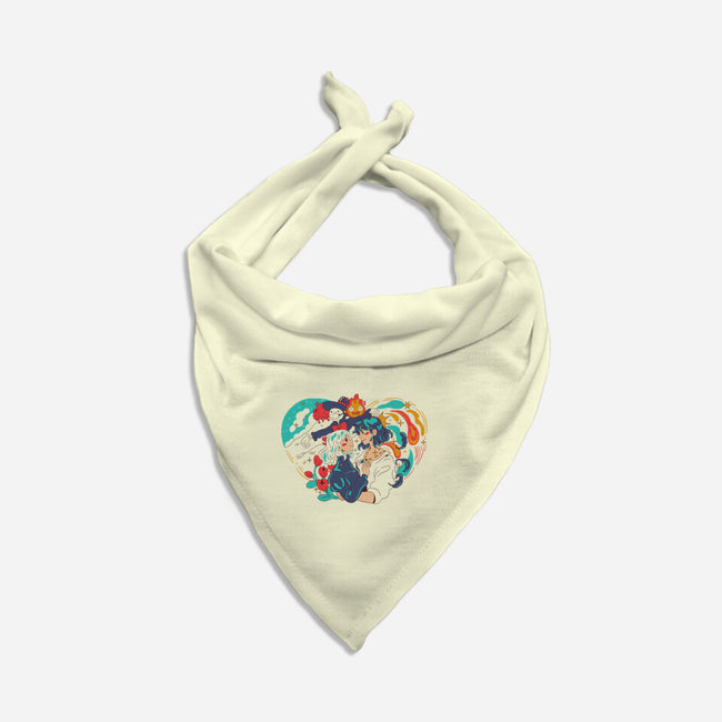 Moving Castle-Cat-Bandana-Pet Collar-yumie