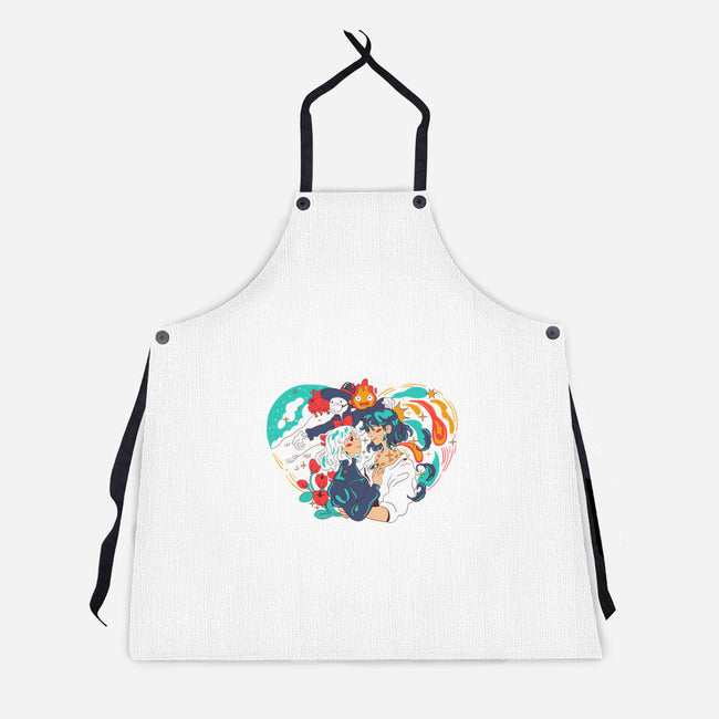 Moving Castle-Unisex-Kitchen-Apron-yumie