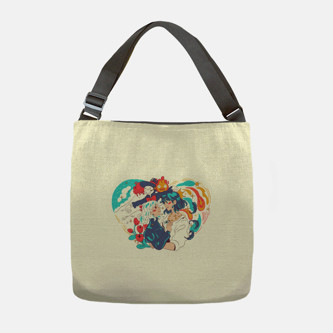 Moving Castle-None-Adjustable Tote-Bag-yumie