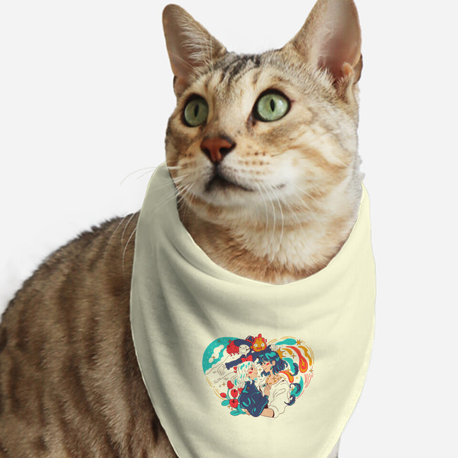 Moving Castle-Cat-Bandana-Pet Collar-yumie