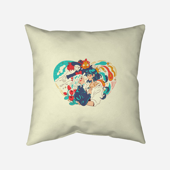 Moving Castle-None-Non-Removable Cover w Insert-Throw Pillow-yumie