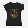 No Bothers Given-Womens-V-Neck-Tee-tobefonseca