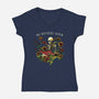 No Bothers Given-Womens-V-Neck-Tee-tobefonseca